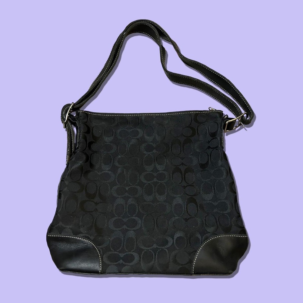 Black coach shoulder bag